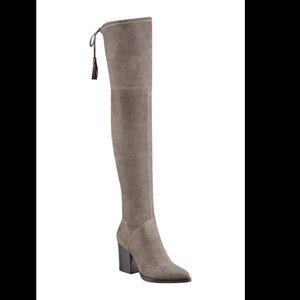 NWOT Marc Fisher grey Alinda Over the knee boots 8